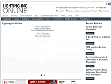 Tablet Screenshot of lightinginconline.com